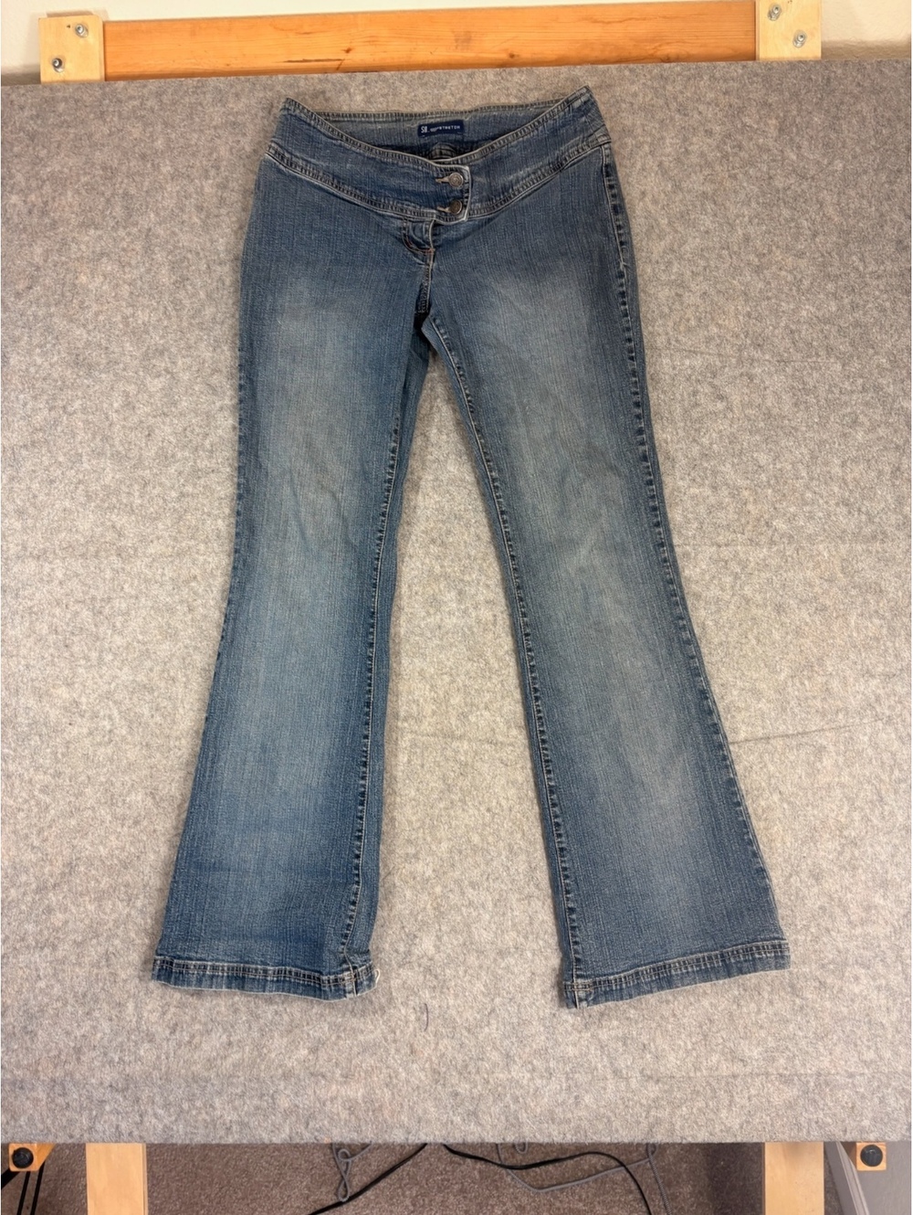 Vintage Y2K So Stretch blue bootcut jeans womens size 11(31x31)